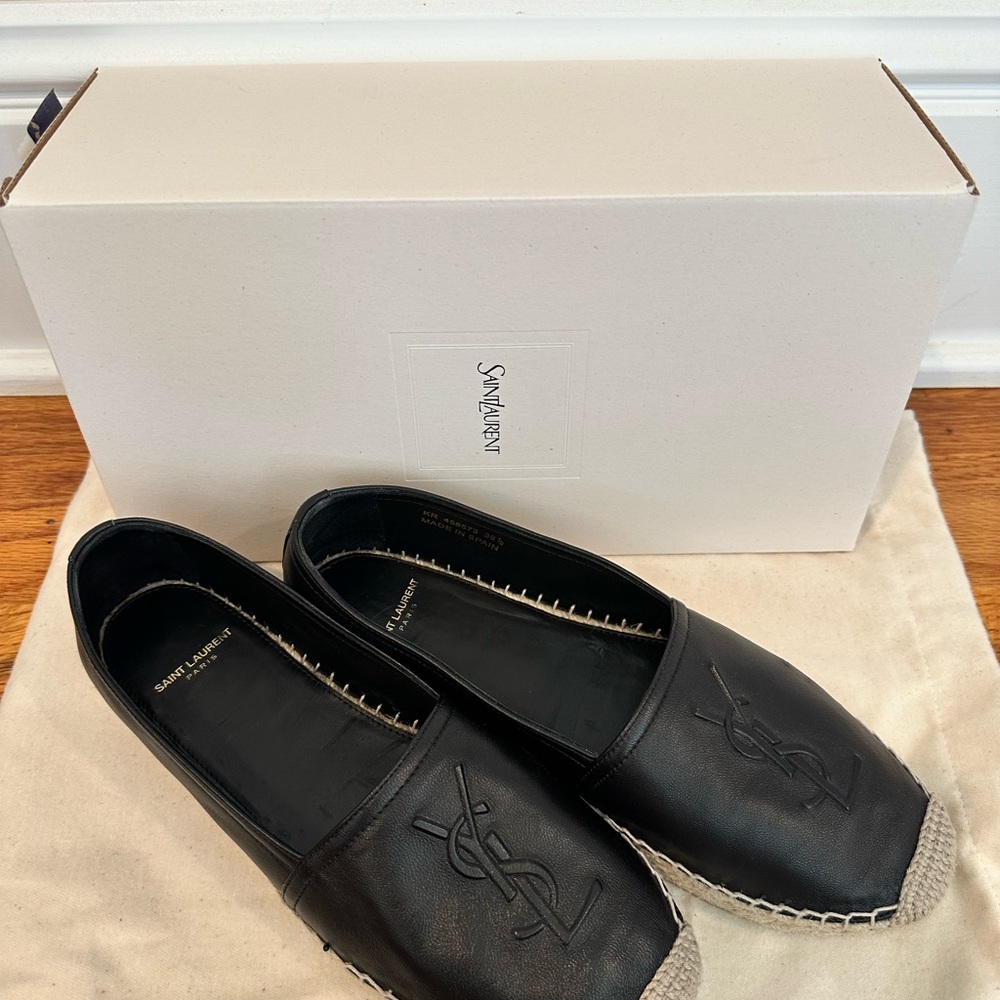 Saint Laurent Black Espadrilles - Picture 2 of 6